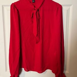 133. SHEIN size US 8/10 red blouse